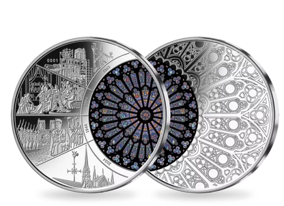 La cathédrale Notre-Dame historique en argent 925, France 2024