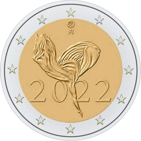 2 €, 100 ans du Ballet national finlandais, Finlande, 2022
