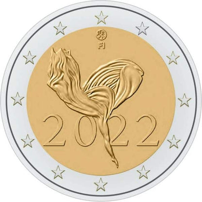 2 €, 100 ans du Ballet national finlandais, Finlande, 2022