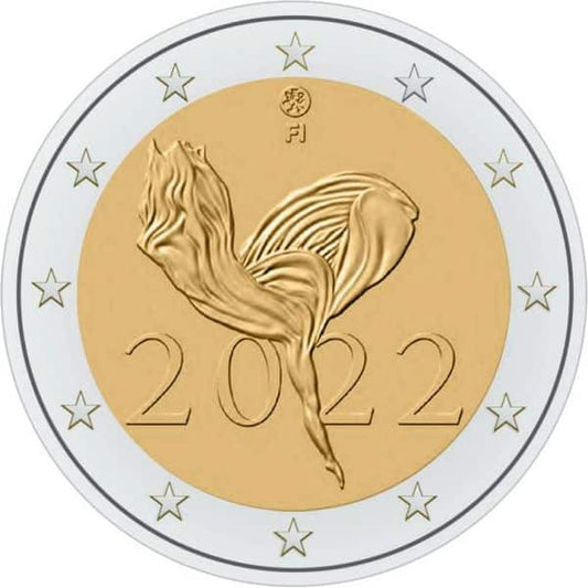 2 €, 100 ans du Ballet national finlandais, Finlande, 2022