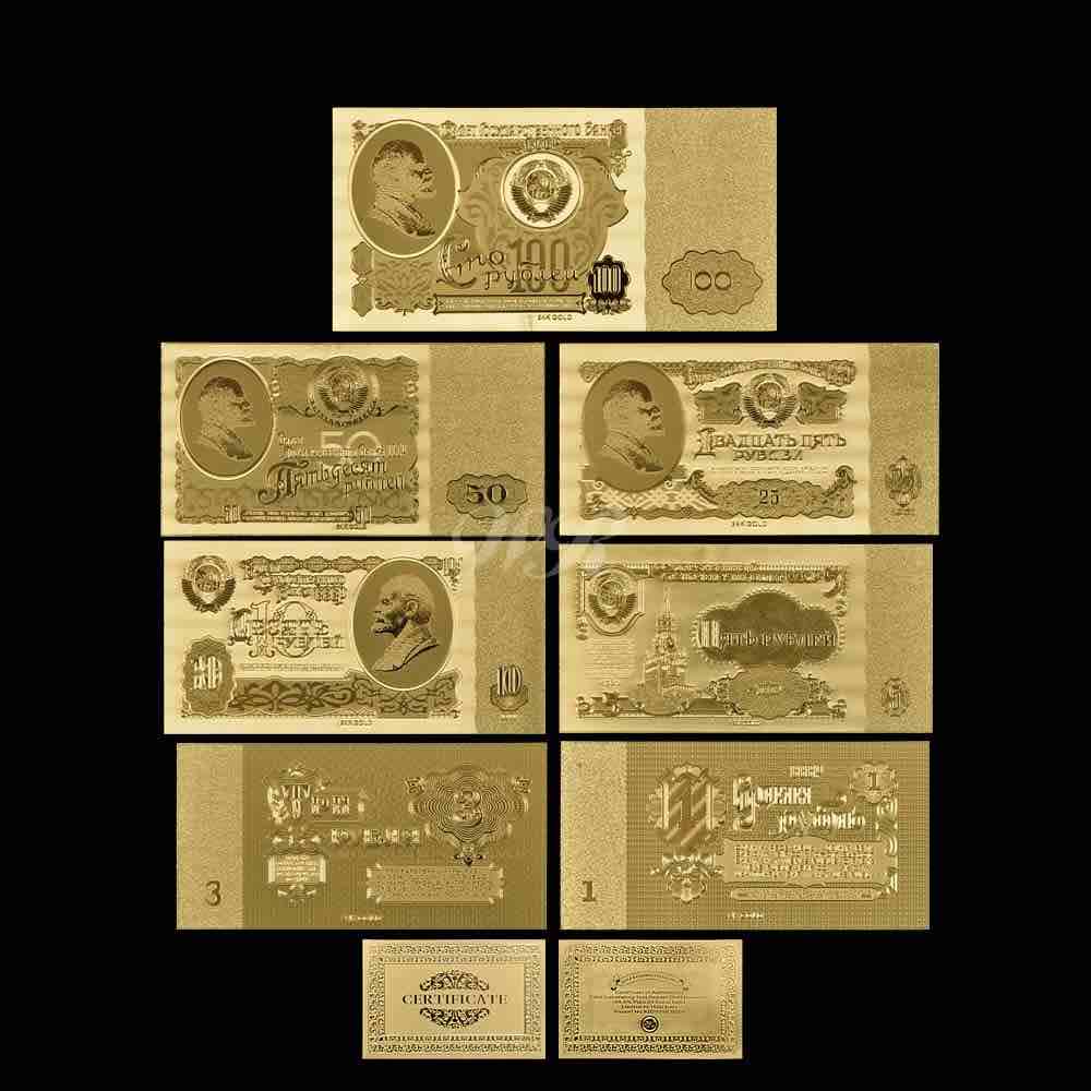 Les Roubles d'Or en feuilles d'or 23 carats !