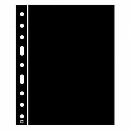 Grande Feuilles de séparation pour albums de pièces de monnaie – 5 pièces – Noires