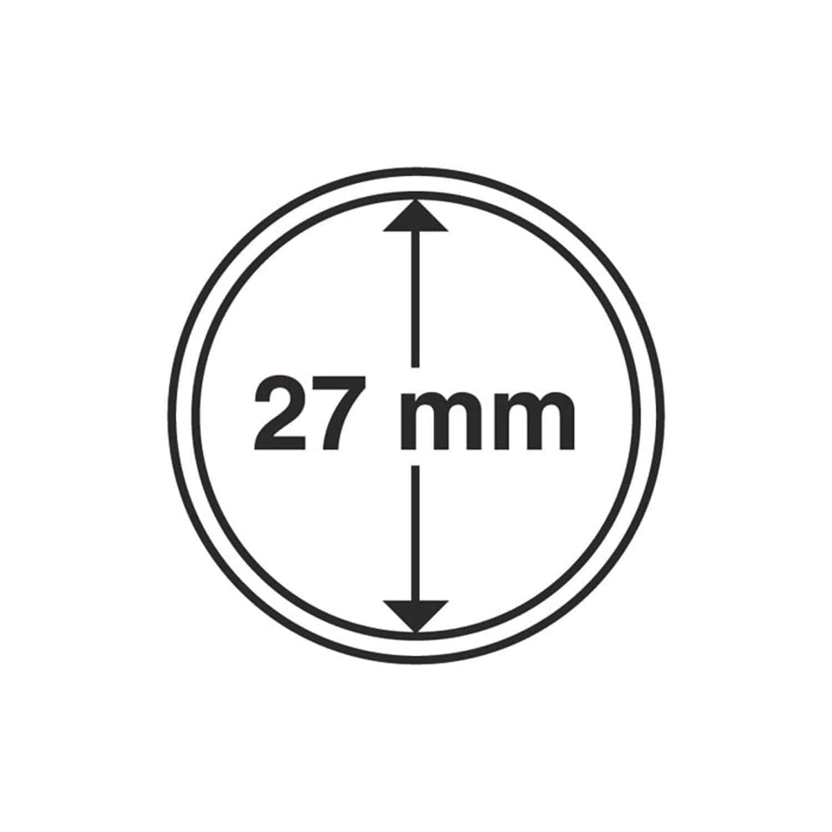 Capsules pour pièces de monnaie Grips 27 mm, paquet de 10