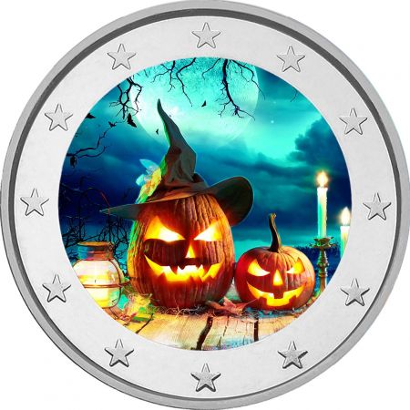 PIÈCE DE 2 € HALLOWEEN 2022 NON CIRCULÉE