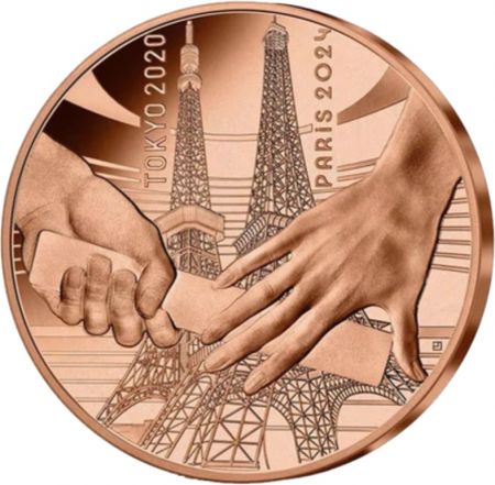 Pièce de collection 0,25 € – Jeux Olympiques de Paris 2024 – Sports, Bronze