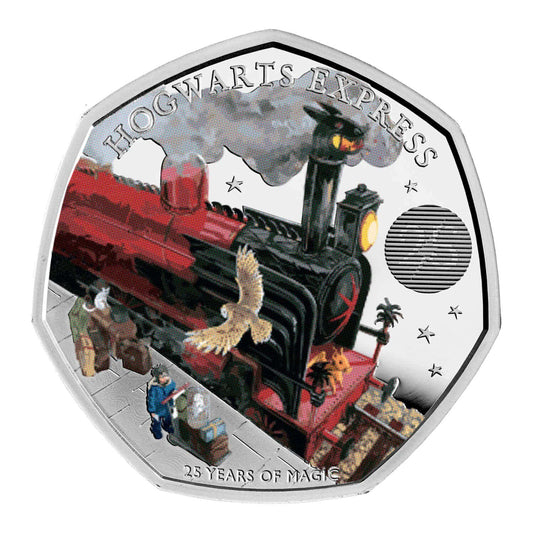 Harry Potter et Poudlard Royaume-Uni – 2022 0,50 £ Argent. Pureté 999/1000 Couleur