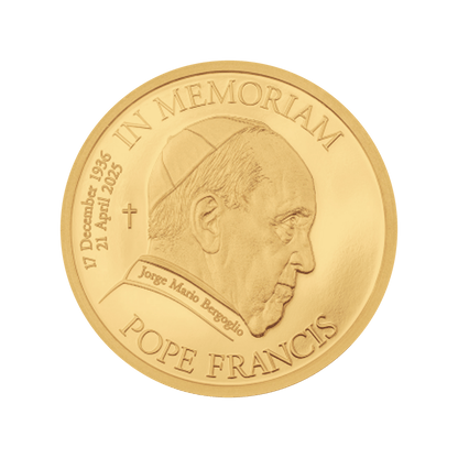 Pape François 0,5 g In Memoriam 24K Îles Cook 2025