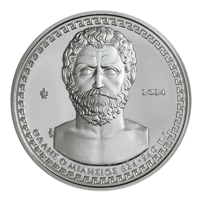 Pièce de collection THALES DE MILES 10 € Argent 925 Grèce 2024