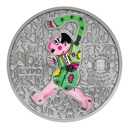 6€ Evgenios Spatharis Argent 925 Proof Grèce 2024