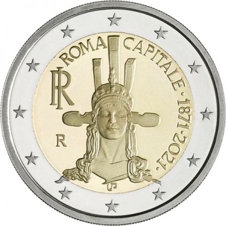 2€ Euro Italie 2021 – Rome, capitale des 150 ans
