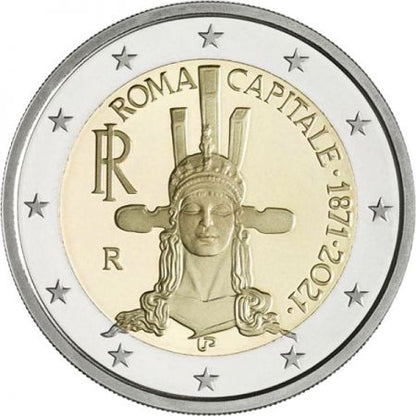 2€ Euro Italie 2021 – Rome, capitale des 150 ans