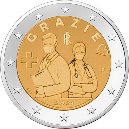 2 euros Merci Italie 2021