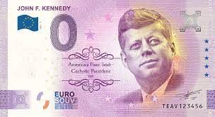 Billet commémoratif de 0 euro – Kennedy