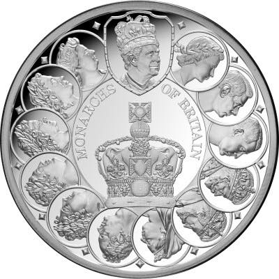 Monarques de Grande-Bretagne 1 oz Argent 999 Proof 2024