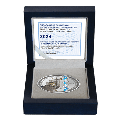 Pièce de collection Astrolabe de Ptolémée 10 € Argent 925 Grèce 2025