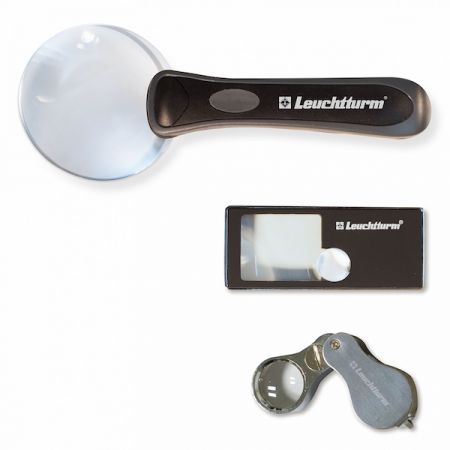 Ensemble de 3 loupes à pièces de monnaie à LED