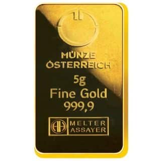Lingot d'or 5 g, 24 carats