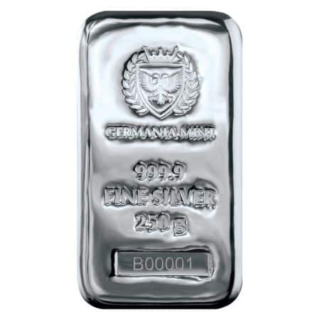 Lingot d'argent 250 g