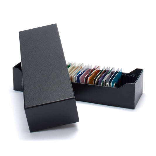 Boîte de classement Logik pour 40 lingots d'or sous blister ou cartes à pièces, format horizontal, noire
