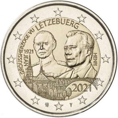 2€ Euro Luxembourg 2021 – 100 ans du Grand-Duc Jean