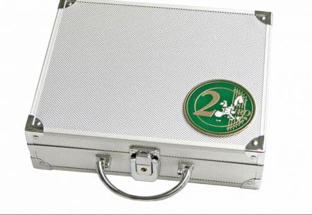 Coffret de présentation Volterra Trio De Luxe pour 20 capsules Quadrum (50 × 50 mm) – Bleu
