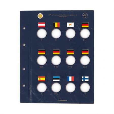 Vista Pages pour pièces de collection de 2 euros – Édition Double Deluxe Erasmus 2022