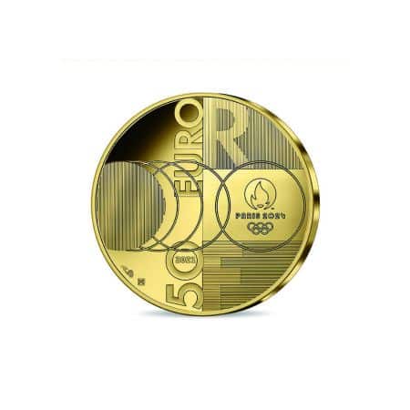 Pièce d'or de 50 € – Jeux Olympiques de Tokyo-Paris 2024 – Belle Épreuve, 2021