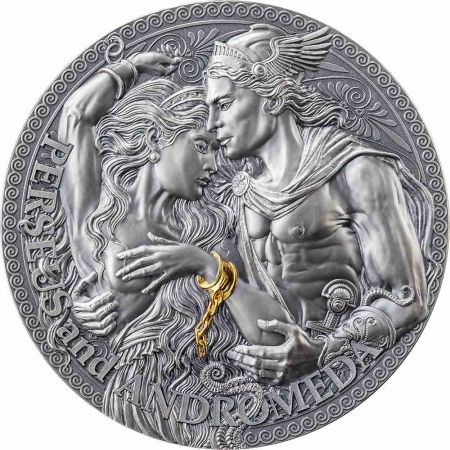 Pièce de 2 oz en argent « Persée et Andromède » – Cameroun 2023