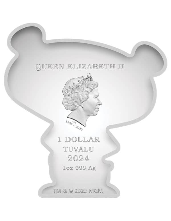 Tuvalu – 1 $ – Panthère rose – 1 oz – Argent – 2024