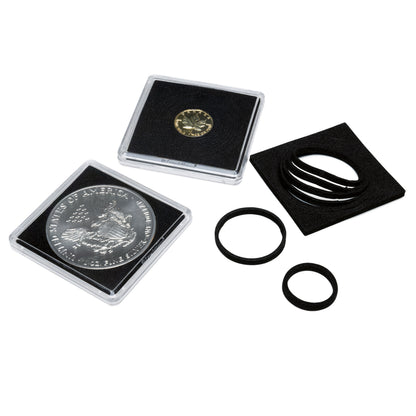 Capsules pour pièces de monnaie Quadrum 16 – 41 mm, paquet de 10