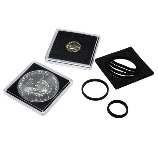 Capsules pour pièces de monnaie Quadrum 16 – 41 mm, paquet de 10