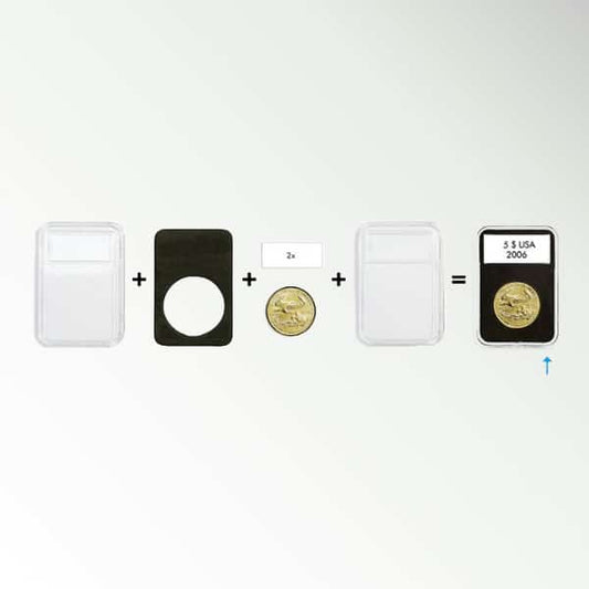 Capsule Quickslab pour pièces de monnaie – Pour diamètres de 14 à 41 mm