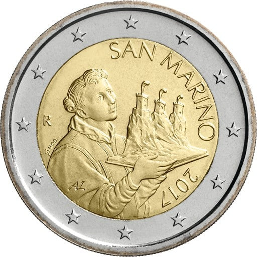 Saint-Marin – 2 euros, portrait de Saint-Marin, 2020