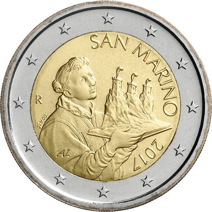 Saint-Marin – 2 euros, portrait de Saint-Marin, 2020