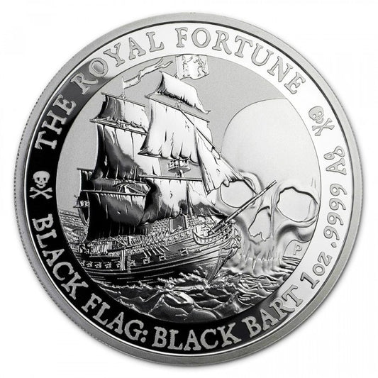 Pièce d'argent Great Ships BLACK FLAG 1 $ - 1 once