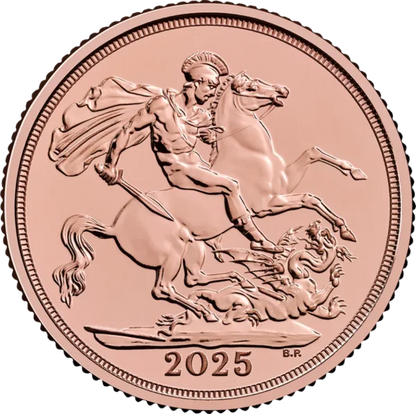 Pièce d'or 1/4 Souverain 2025 Royaume-Uni - 22 carats