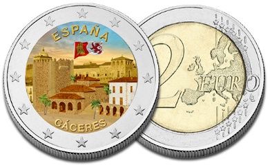 2 euros Couleur Transparent Espagne. 2023