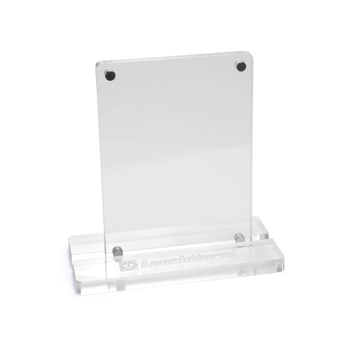 Support avec cadre magnétique et écran acrylique pour spectateurs