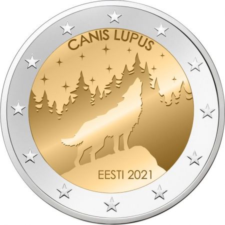 2 Euro Wolf Estonie 2021