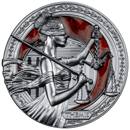 Pièce d'argent de 2 $ (1 oz) « Thémis » – Îles Niue 2022
