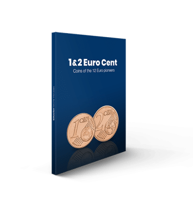 Collection de pièces de 1 et 2 centimes d'euro (1999-2002) en étui