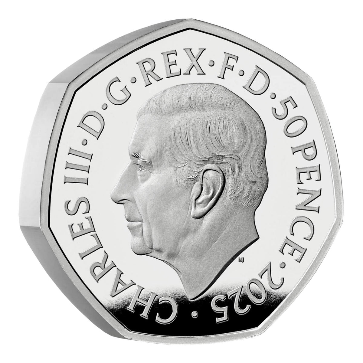 Pièce de 0,50 £ des Red Arrows, Piedfort, 2 plis, argent, qualité Belle Épreuve, Royaume-Uni, 2025