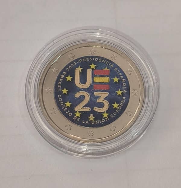 Présidence de l'Espagne à 2 euros, Couleur 2023
